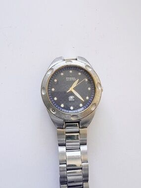 Fossil 40mm Men’s Watch Two Tone Silver Gold Stainless Steel Quartz Working